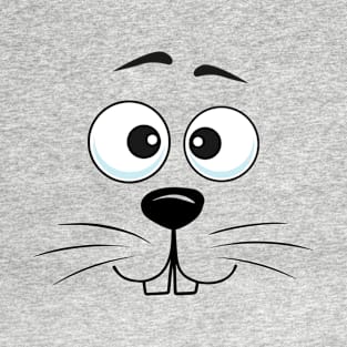 Funny Squirrel, Gopher, Rodent, Chipmunk Face Costume T-Shirt